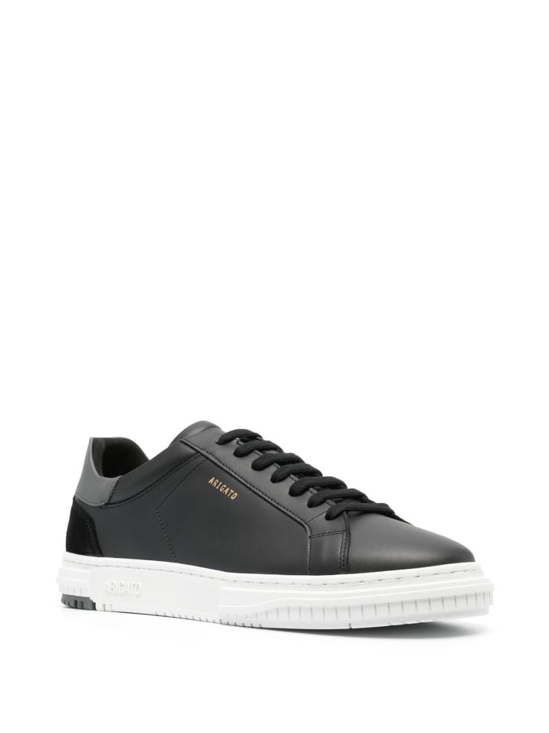 Black Atlas Leather Low Top Sneakers