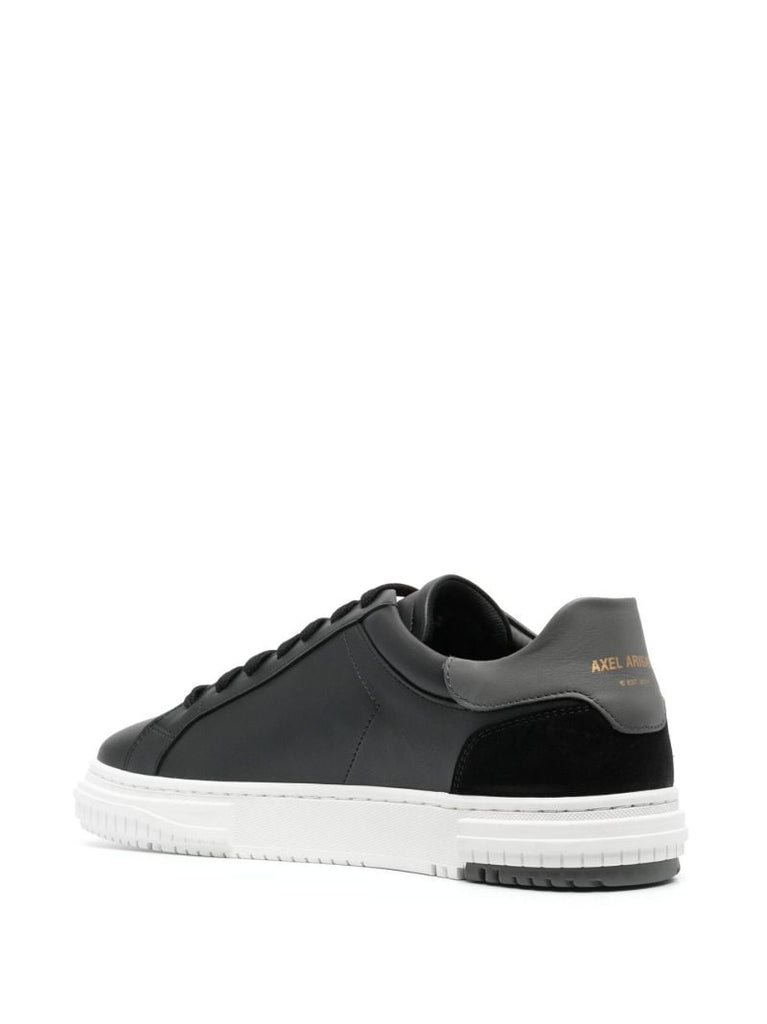 Black Atlas Leather Low Top Sneakers