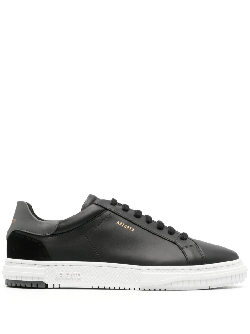 Black Atlas Leather Low Top Sneakers