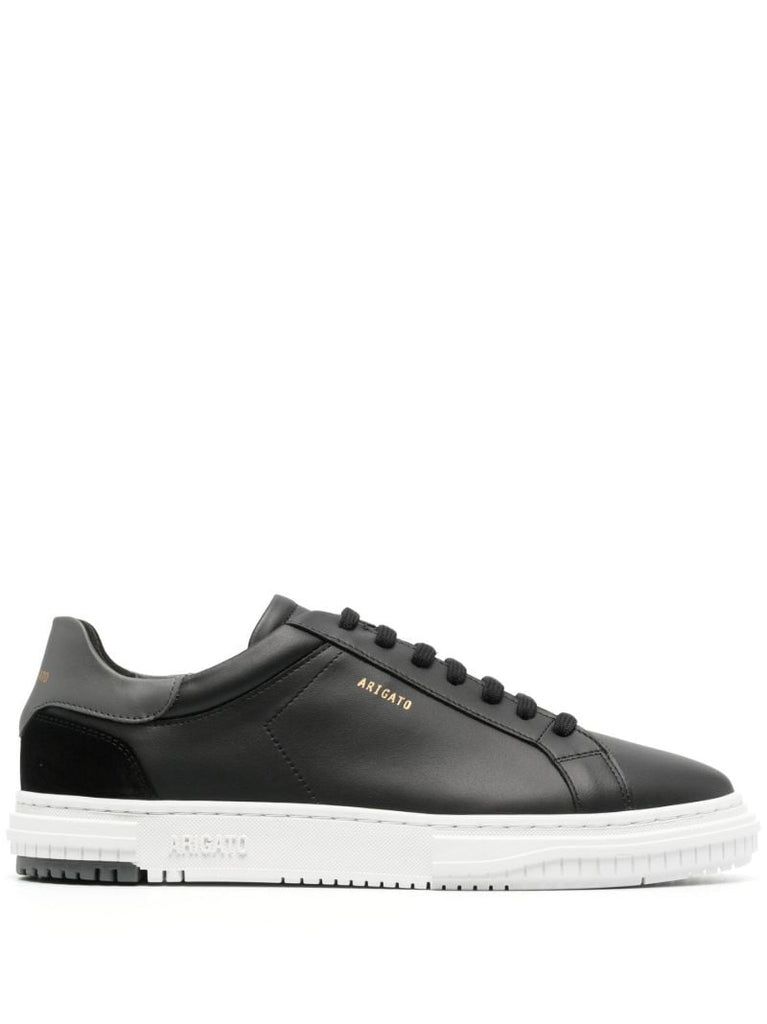Black Atlas Leather Low Top Sneakers