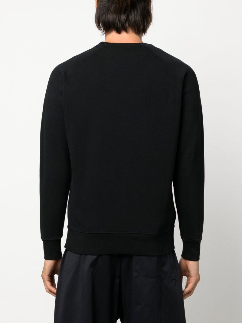 Black Double Fox Head Patch Sweatshirt