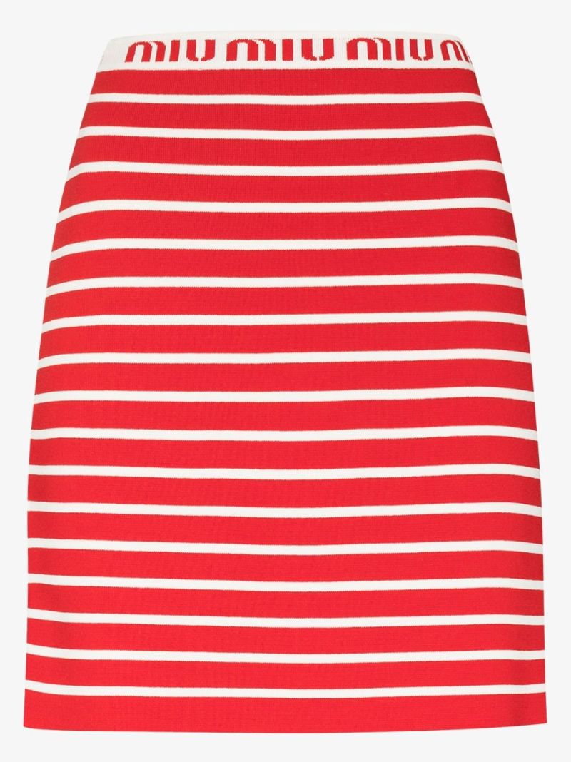 Striped Mini Skirt