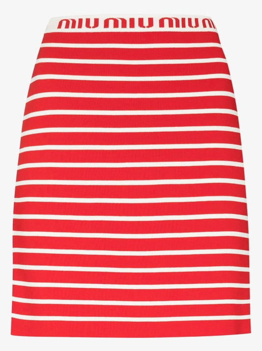 Striped Mini Skirt