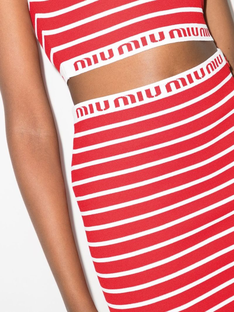 Striped Mini Skirt