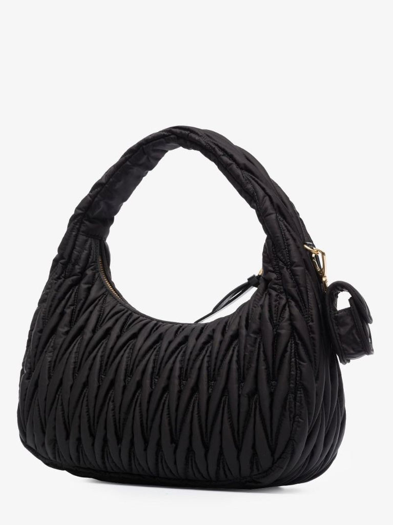 Black Wander MatelassÃ_x0083_Â© Shoulder Bag