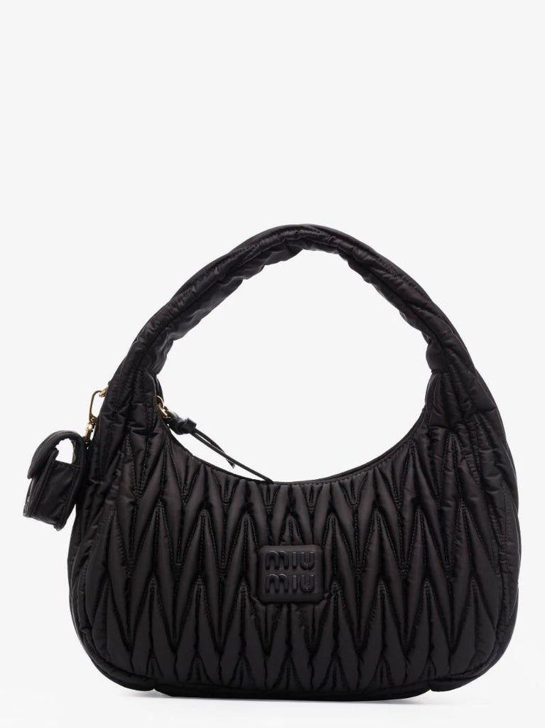 Black Wander MatelassÃ_x0083_Â© Shoulder Bag