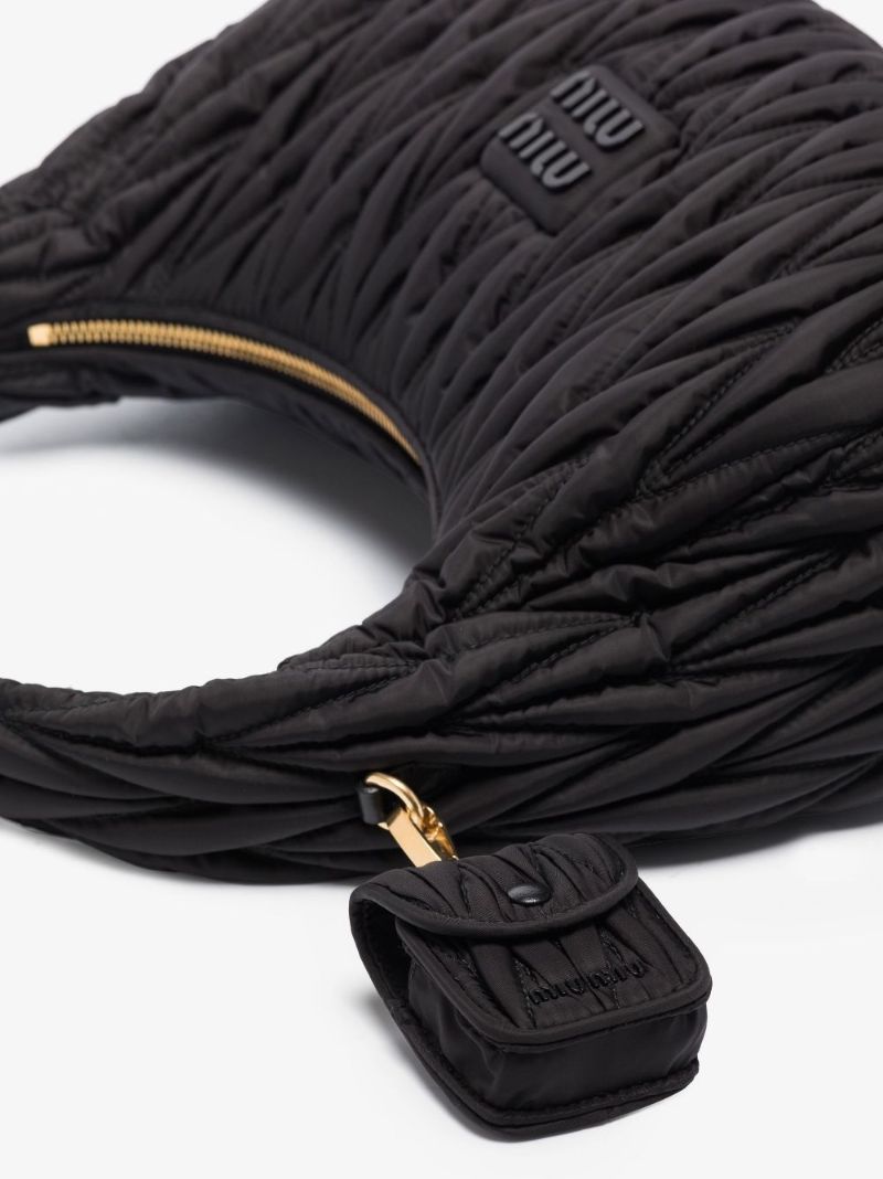Black Wander MatelassÃ_x0083_Â© Shoulder Bag