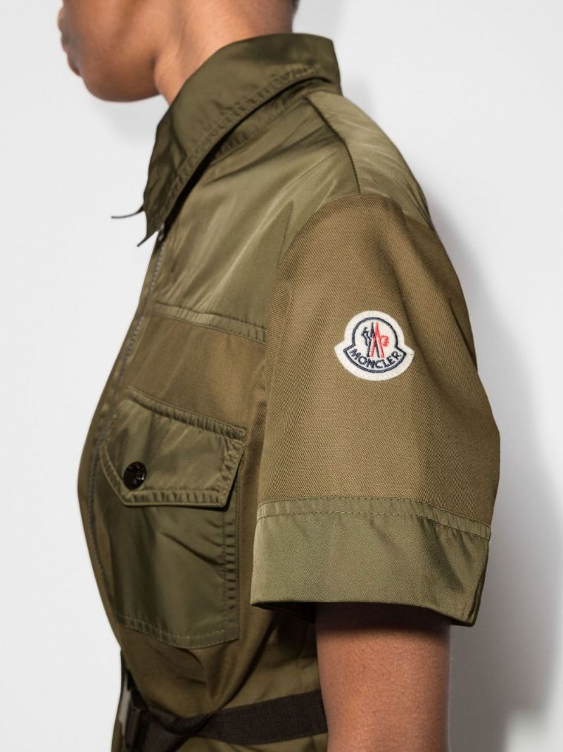 Cargo Zip-up Shirt Dress