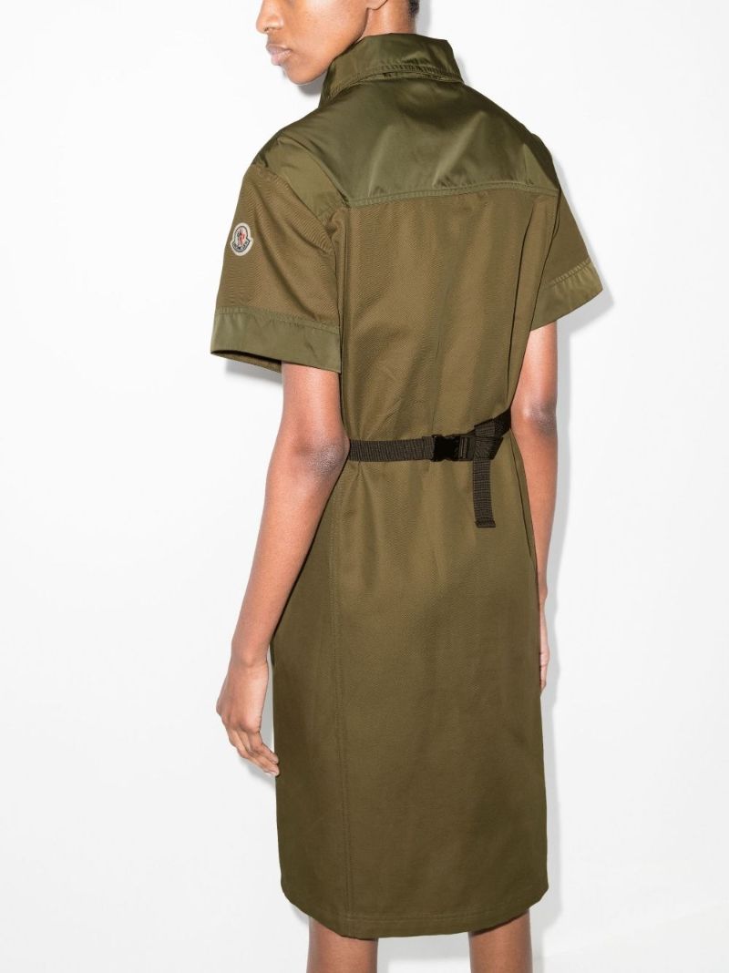 Cargo Zip-up Shirt Dress