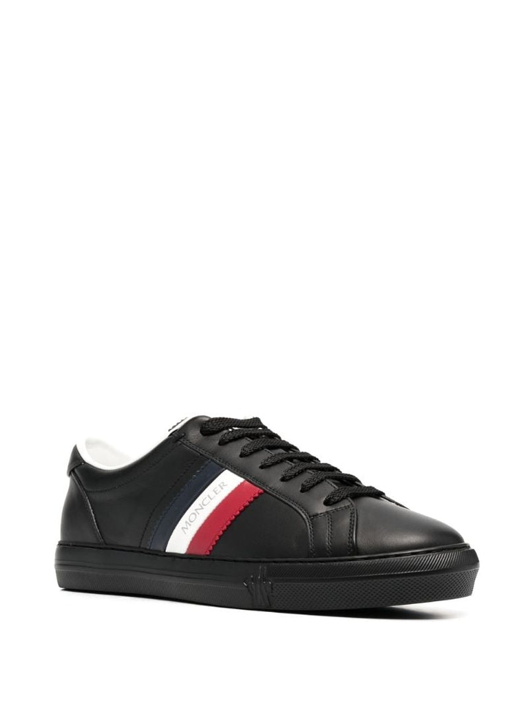 Black New Monaco Leather Sneakers