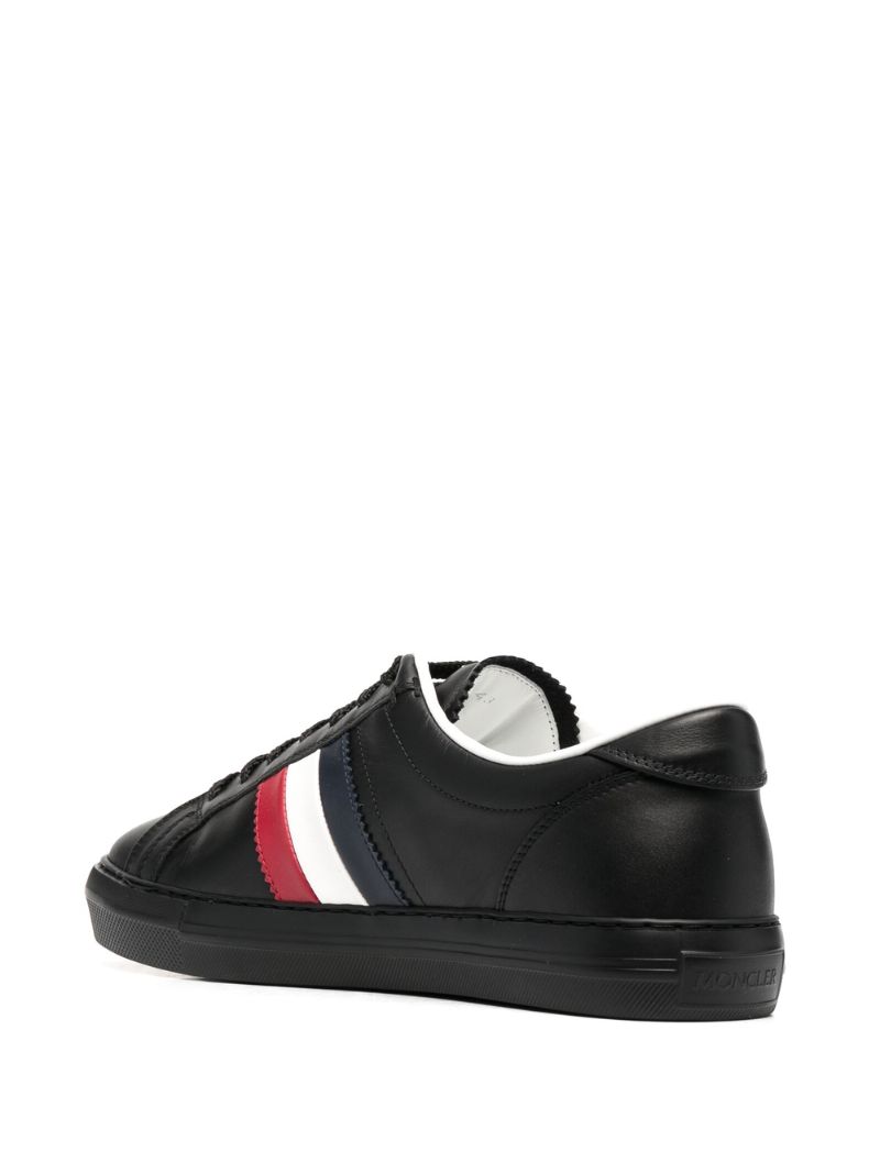 Black New Monaco Leather Sneakers