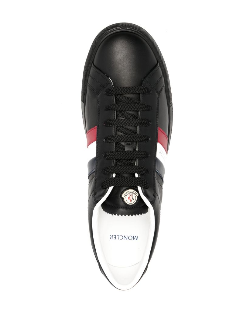 Black New Monaco Leather Sneakers