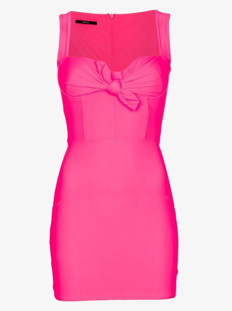 Pink Orin Bow Tie Mini Dress