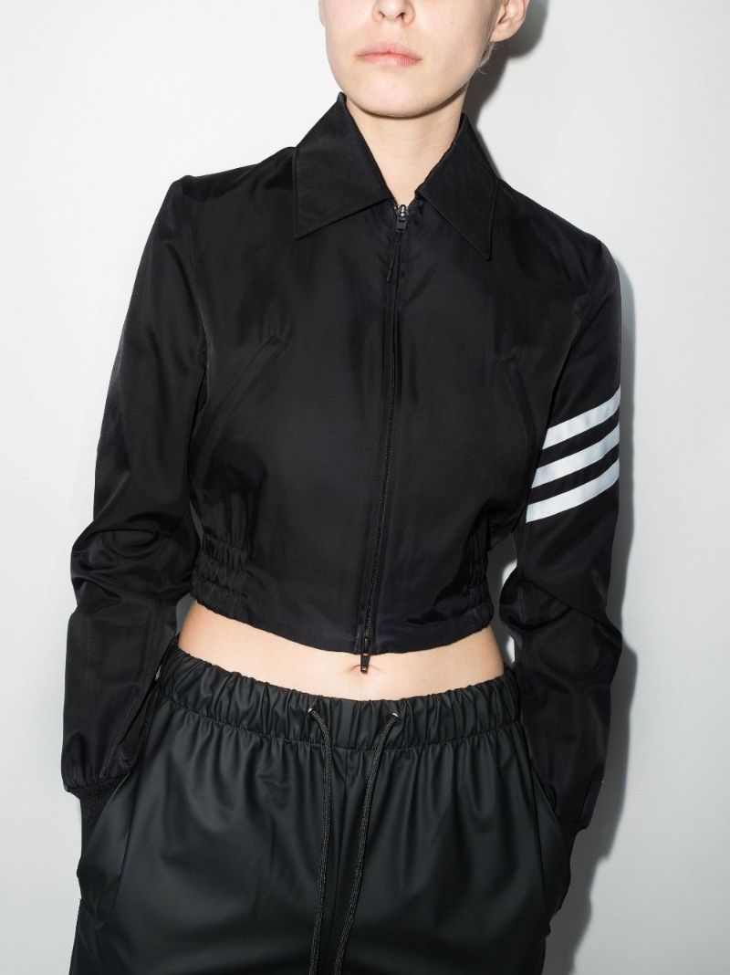 Ch1 Striped Cropped Jacket