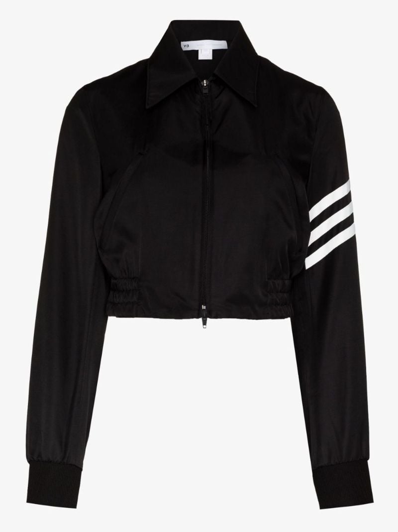 Ch1 Striped Cropped Jacket