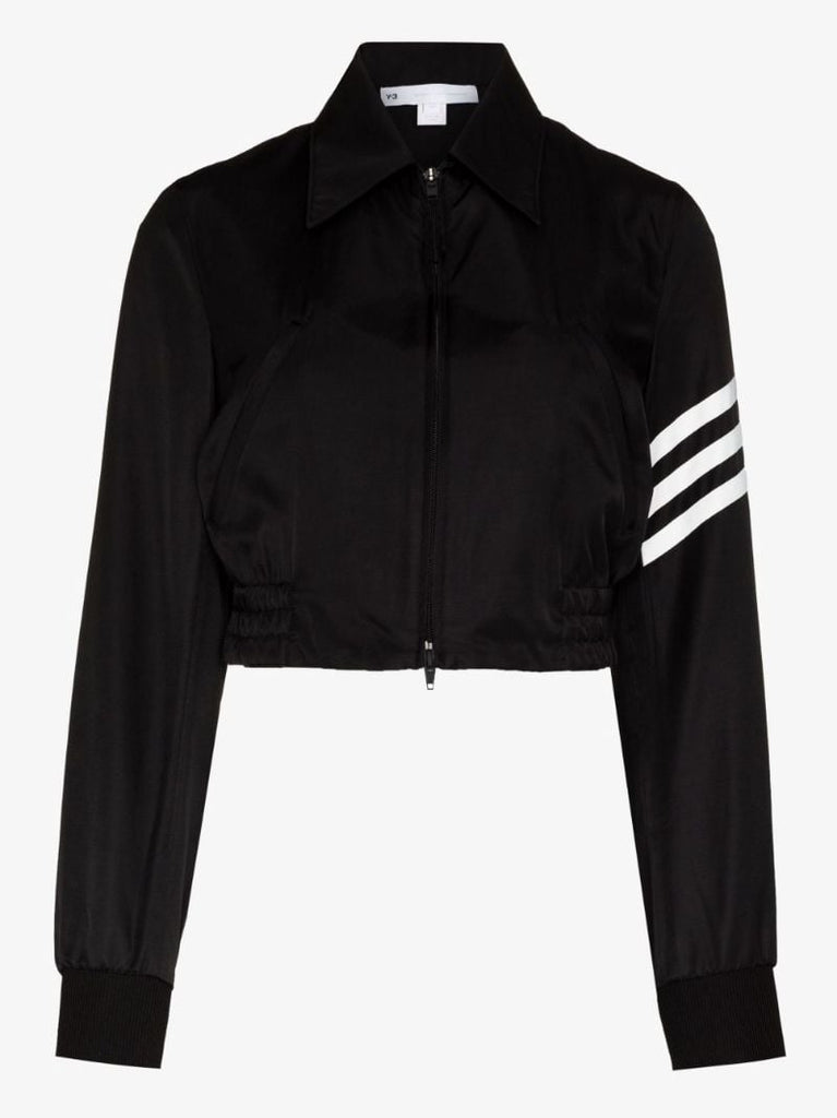 Ch1 Striped Cropped Jacket