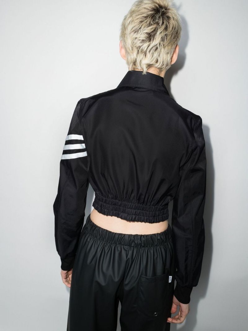Ch1 Striped Cropped Jacket