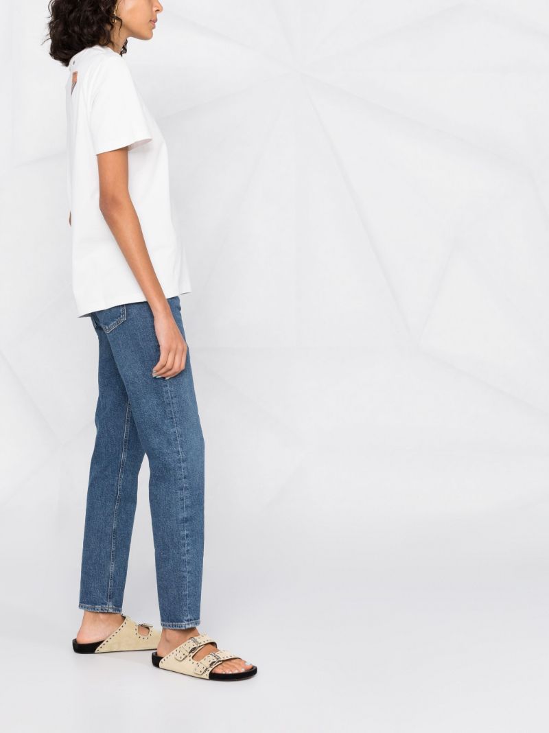 Blue Merrel Mid-rise Slim Jeans