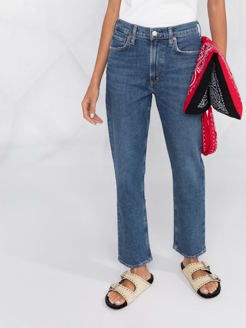Blue Merrel Mid-rise Slim Jeans