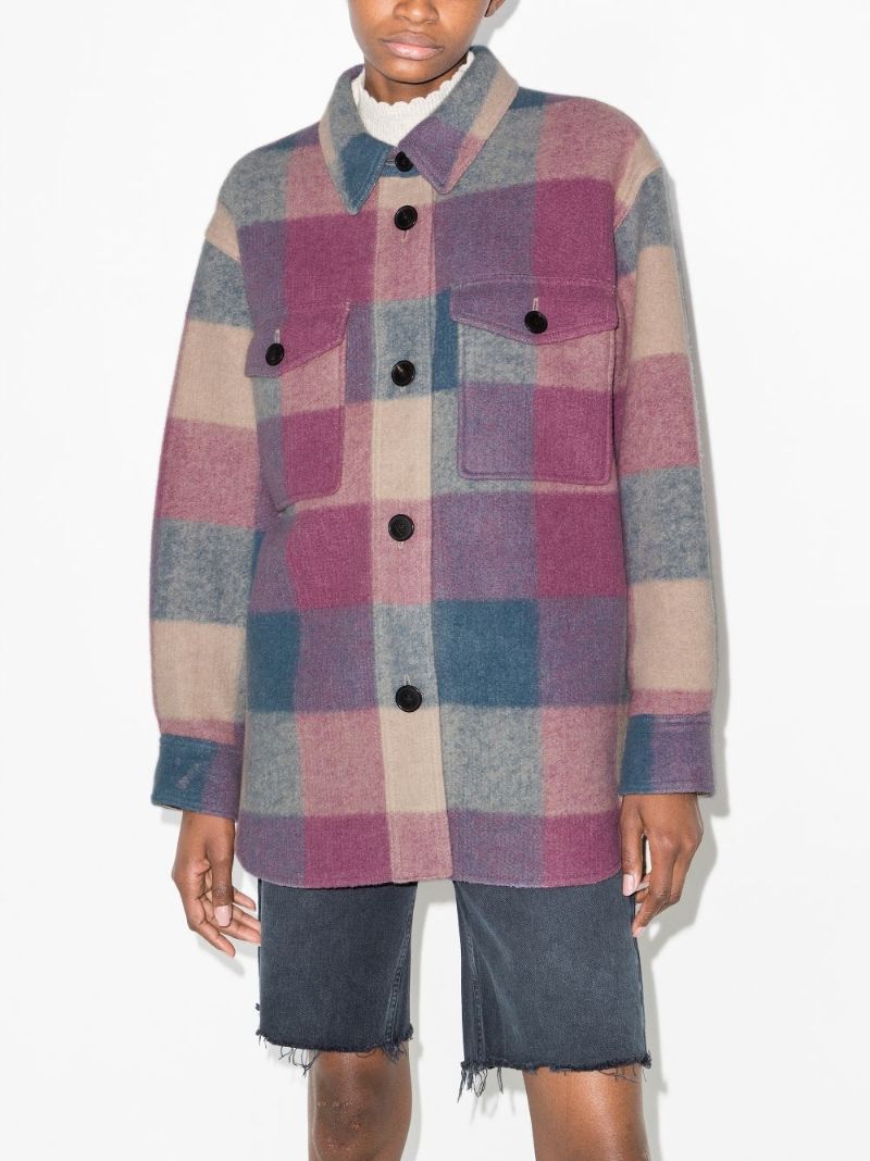 Harveli Checked Shirt Jacket