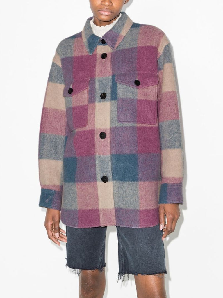 Harveli Checked Shirt Jacket
