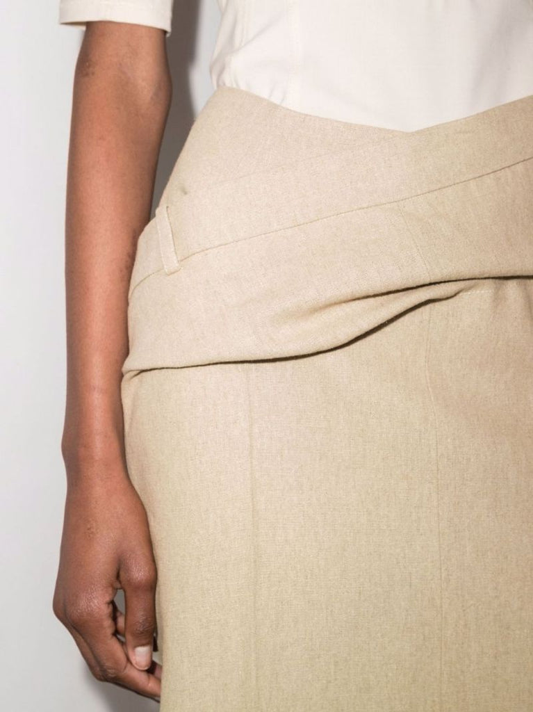 La Jupe Vela Linen Midi Skirt
