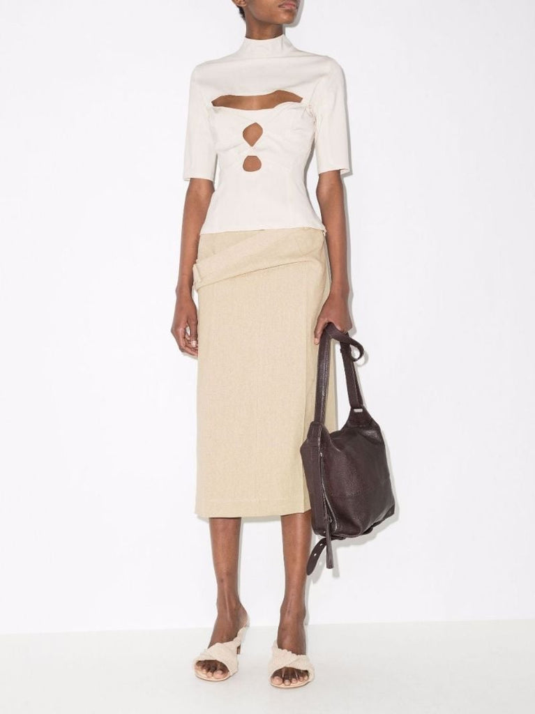 La Jupe Vela Linen Midi Skirt