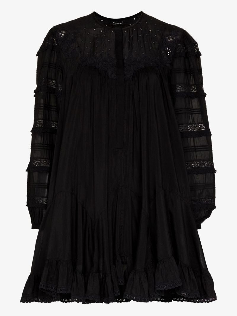 Gyliane Lace Insert Mini Dress