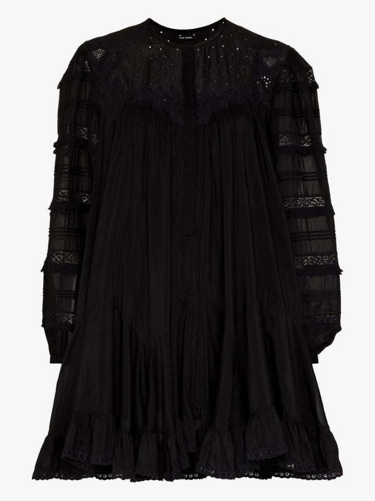 Gyliane Lace Insert Mini Dress