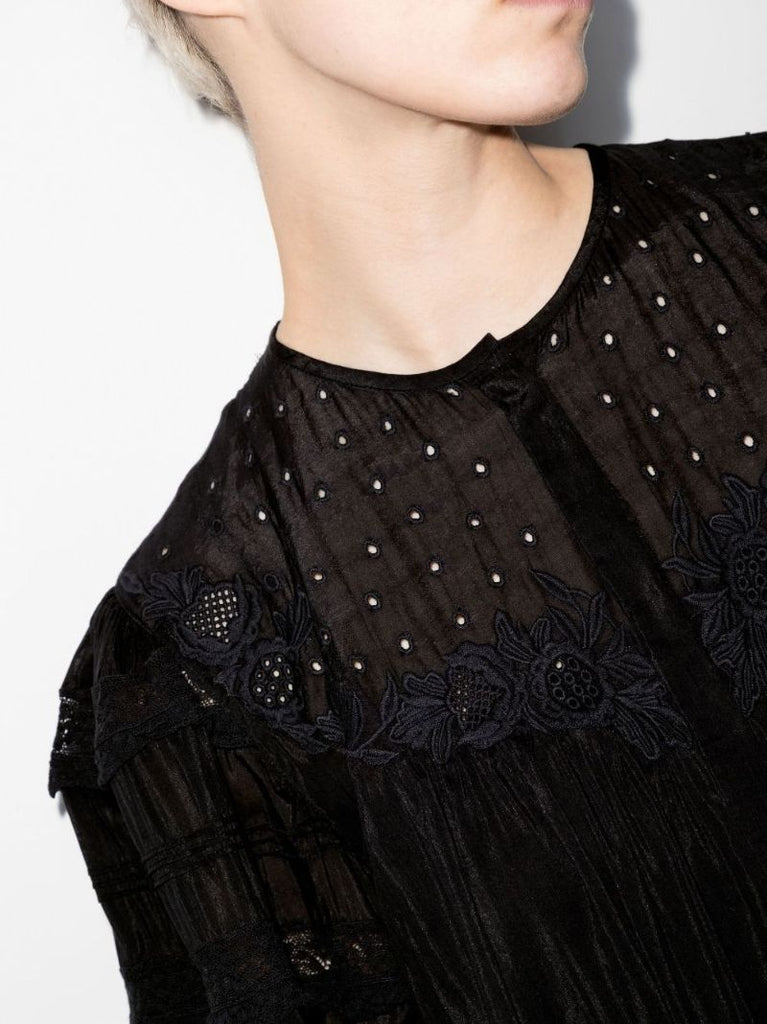 Gyliane Lace Insert Mini Dress