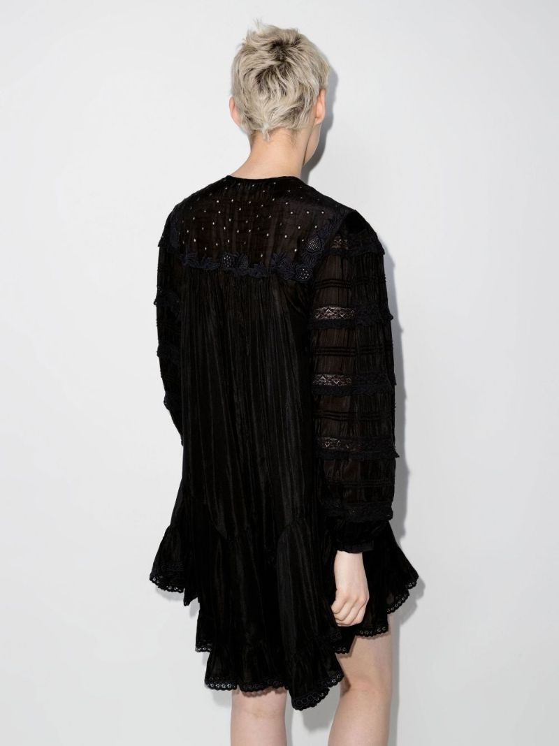 Gyliane Lace Insert Mini Dress