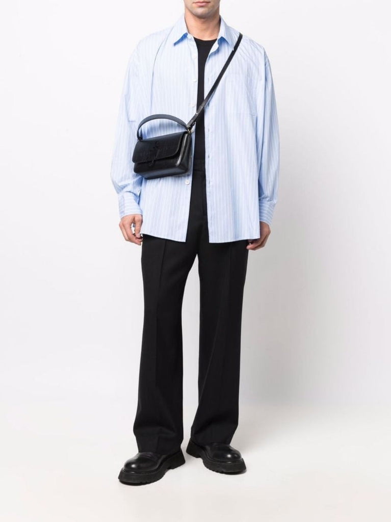 Black Borrowed Chino Wool Trousers