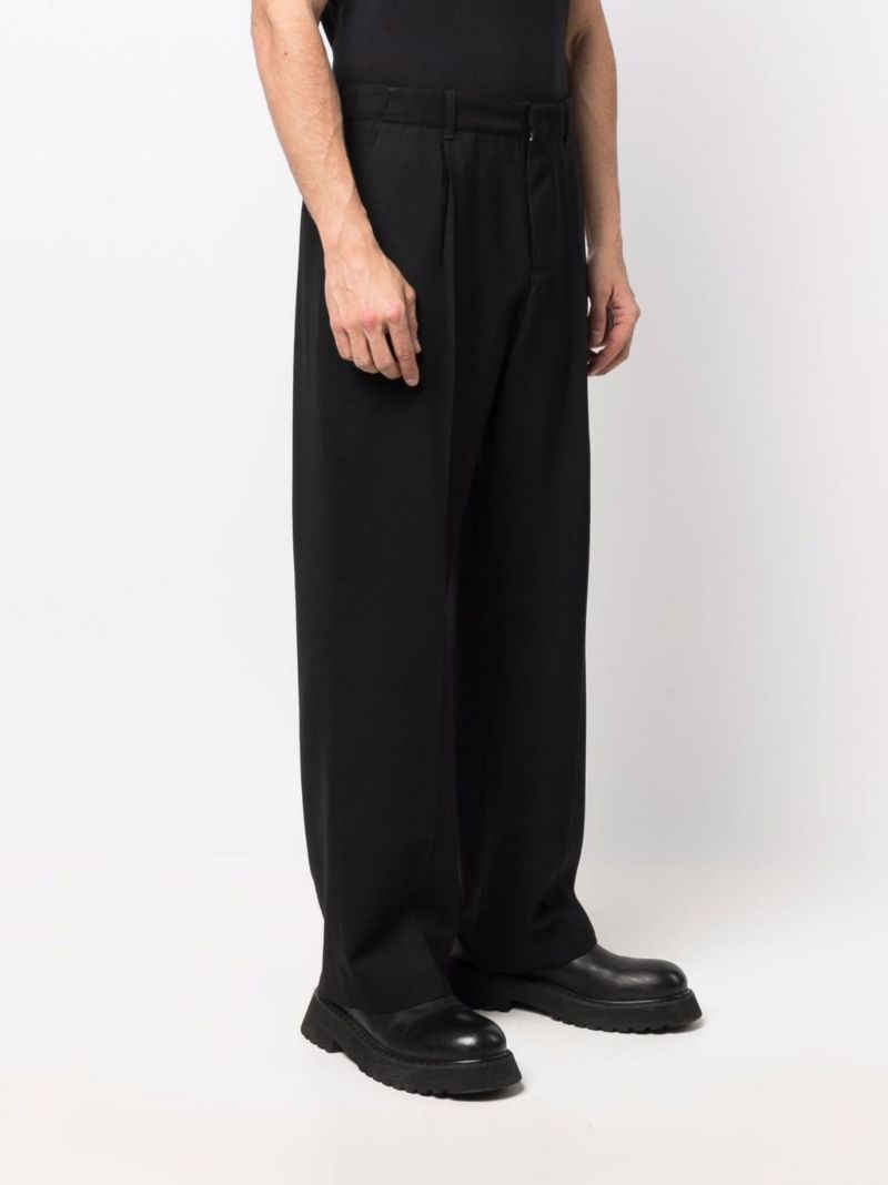 Black Borrowed Chino Wool Trousers