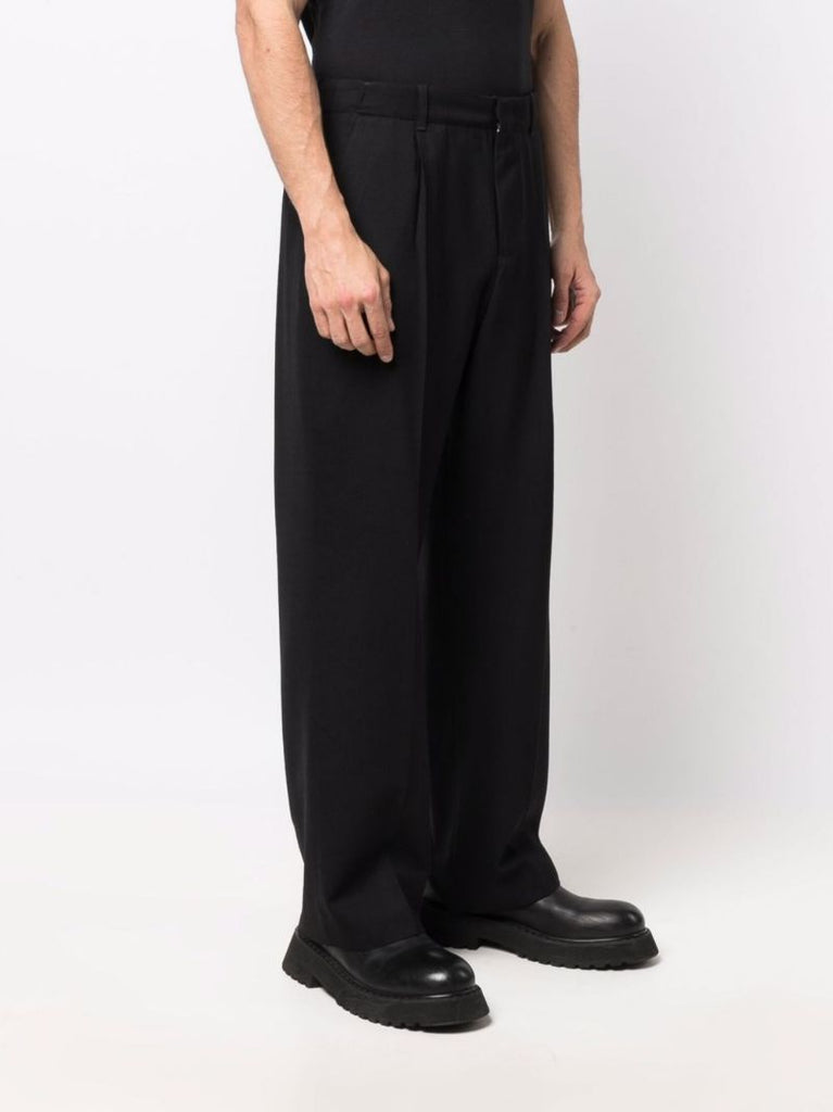 Black Borrowed Chino Wool Trousers