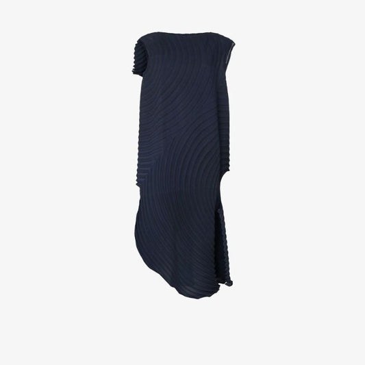 Silence Pleated Knitted Midi Dress