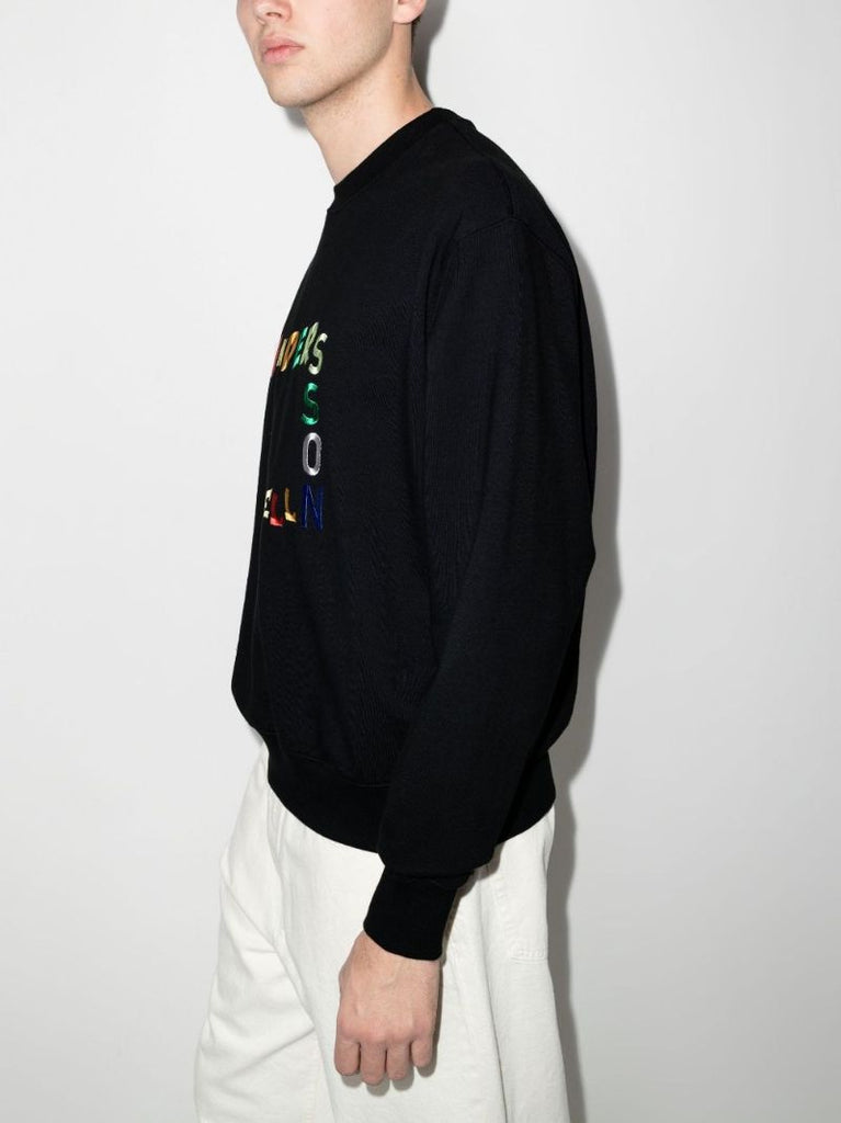 Logo Embroidered Cotton Sweatshirt