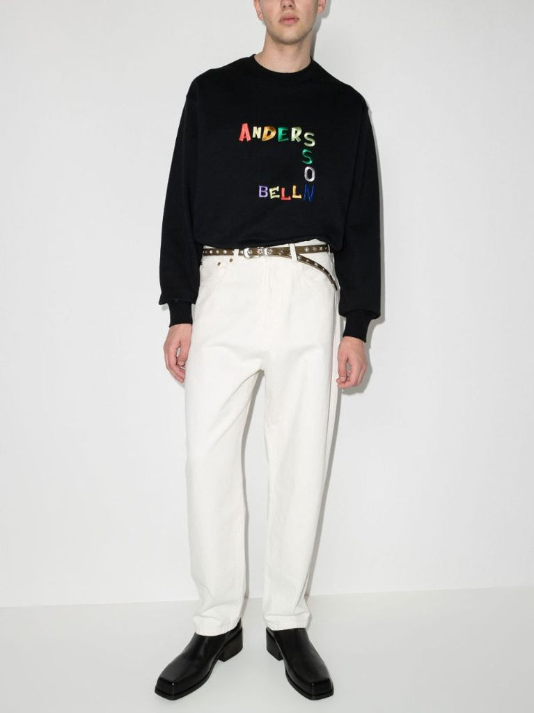 Logo Embroidered Cotton Sweatshirt