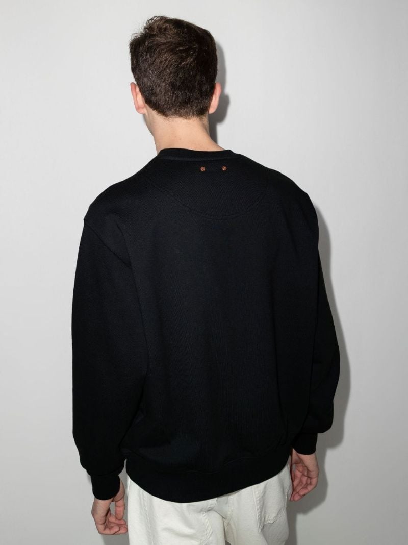 Logo Embroidered Cotton Sweatshirt