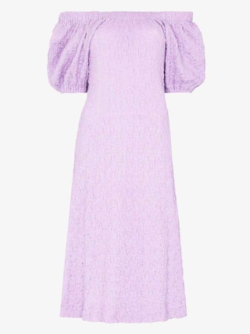 Garance Bardot Puff Sleeve Dress