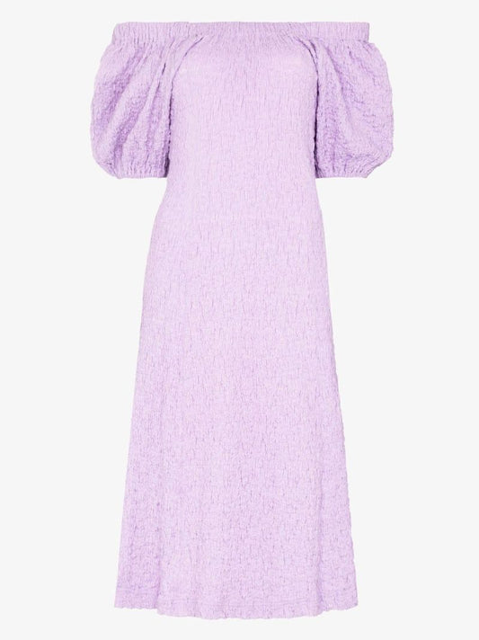 Garance Bardot Puff Sleeve Dress