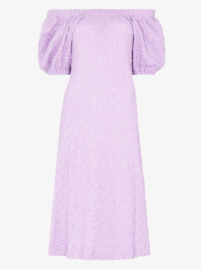 Garance Bardot Puff Sleeve Dress