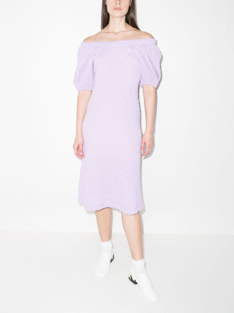 Garance Bardot Puff Sleeve Dress