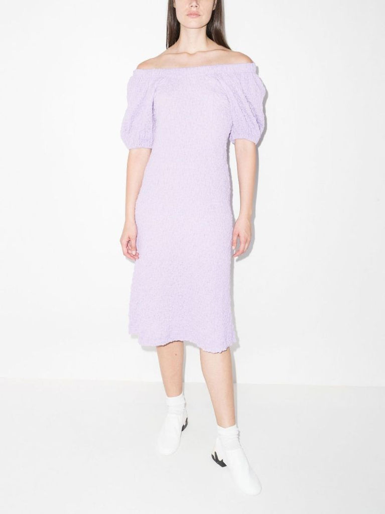 Garance Bardot Puff Sleeve Dress