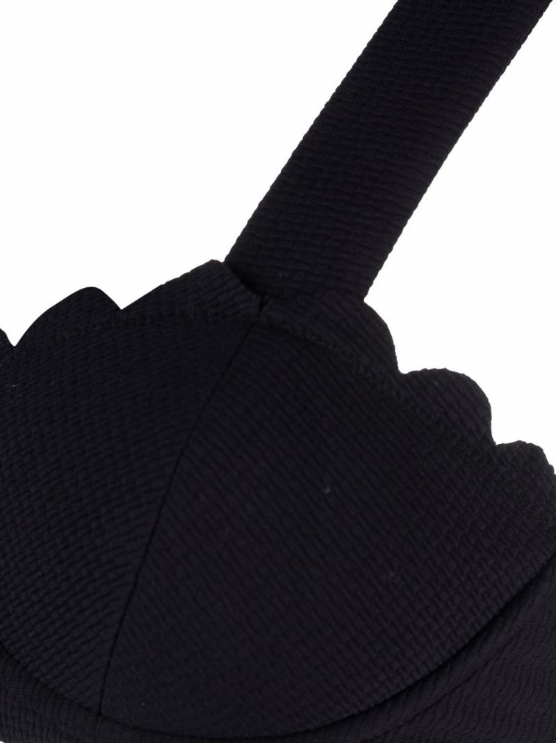 Black North Scalloped Bikini Top