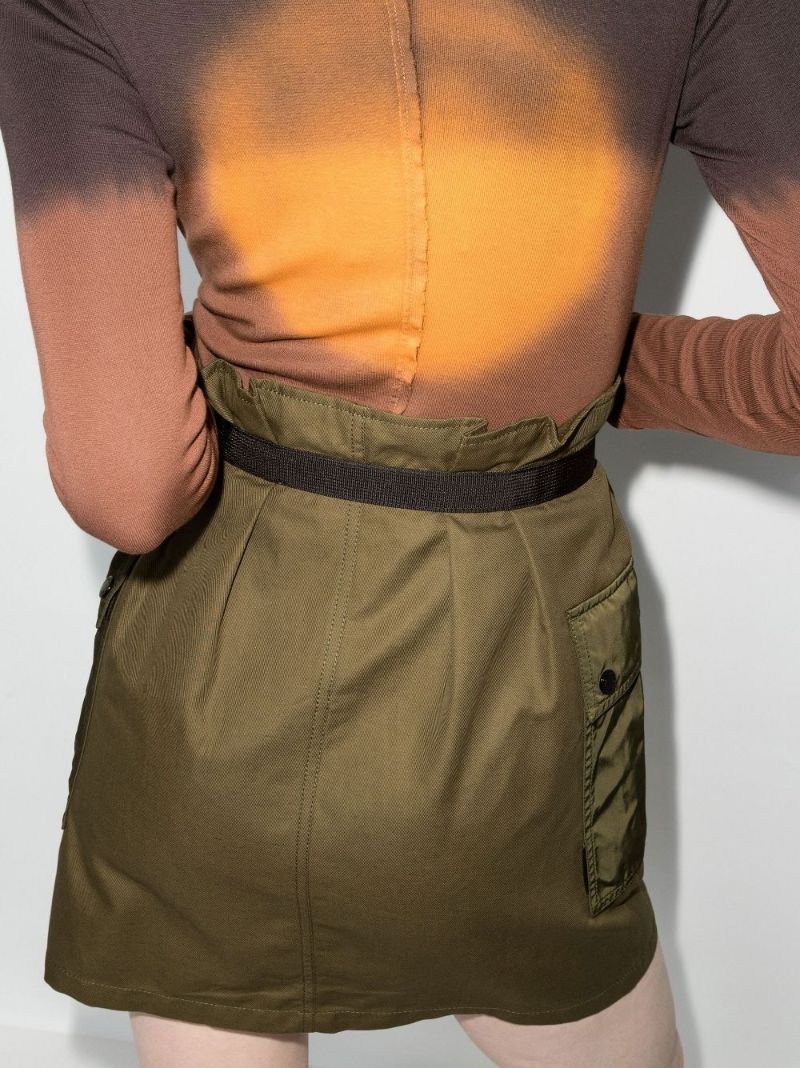 Belted Utility Mini Skirt