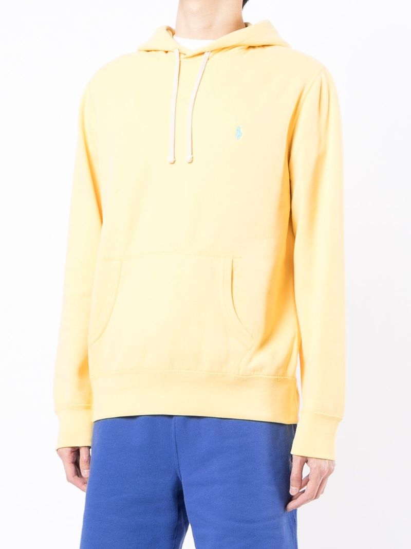 Yellow Polo Pony Drawstring Hoodie