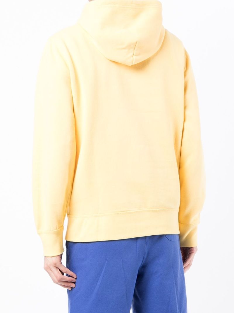 Yellow Polo Pony Drawstring Hoodie