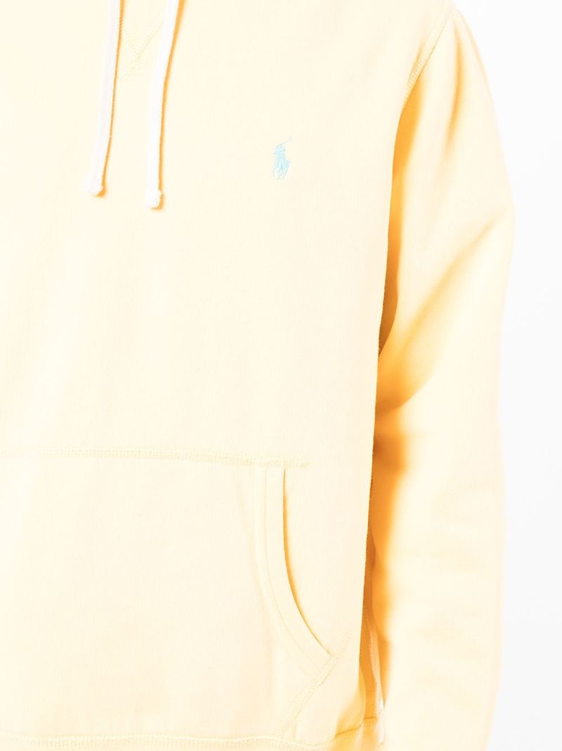 Yellow Polo Pony Drawstring Hoodie