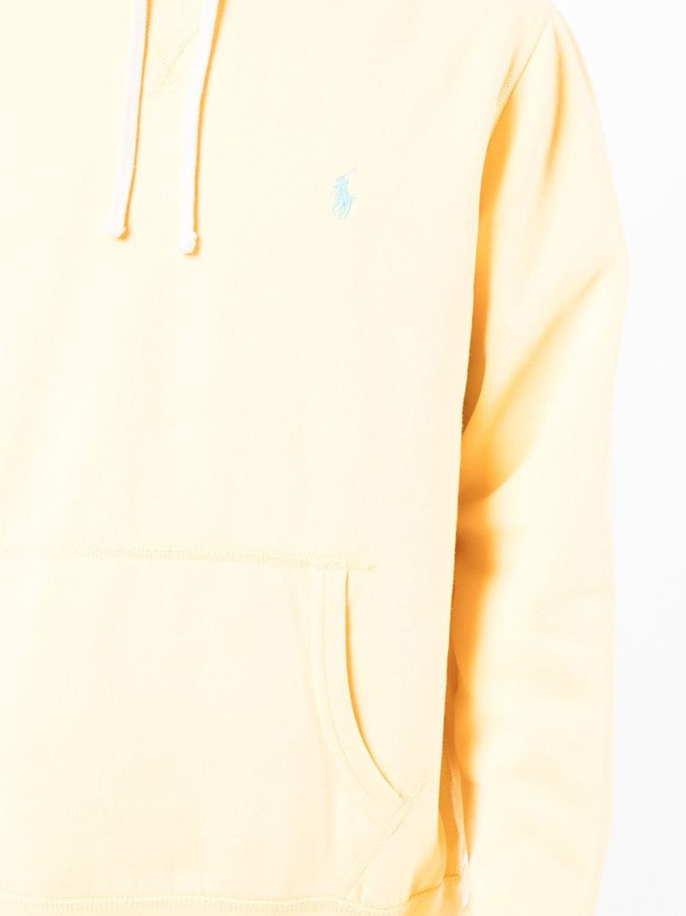 Yellow Polo Pony Drawstring Hoodie