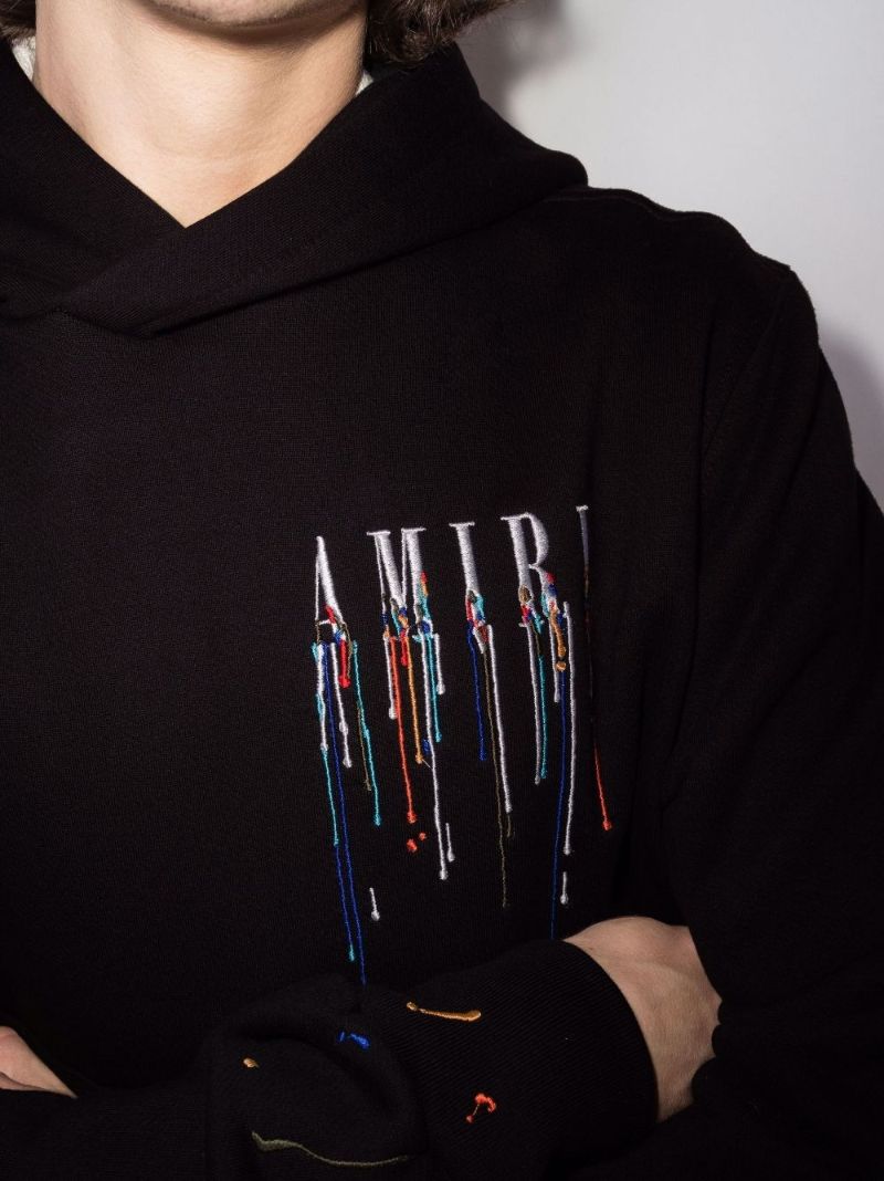 Paint Drip Logo Cotton Hoodie
